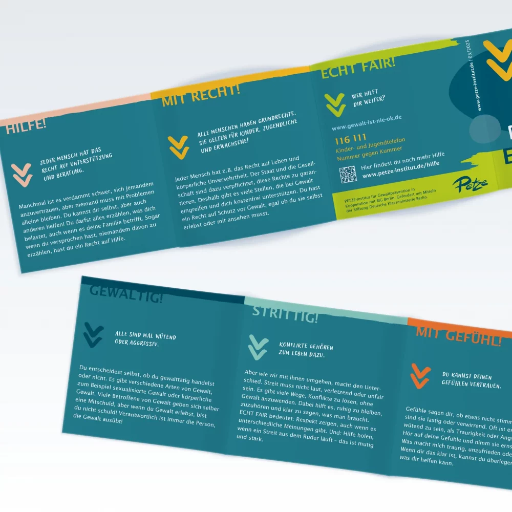 DU BIST ECHT FAIR! Kinder- und Jugend-Flyer PRINT – Bild 3