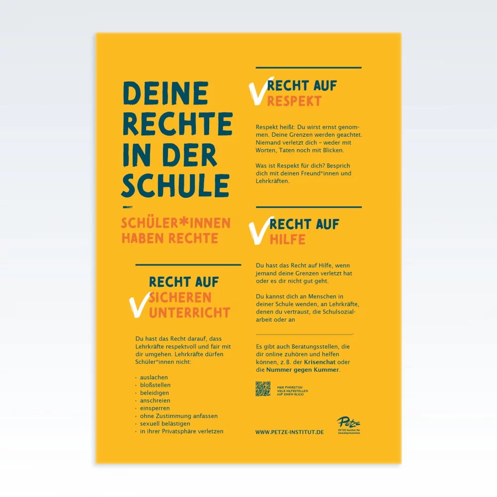 Deine Rechte in der Schule - Plakat