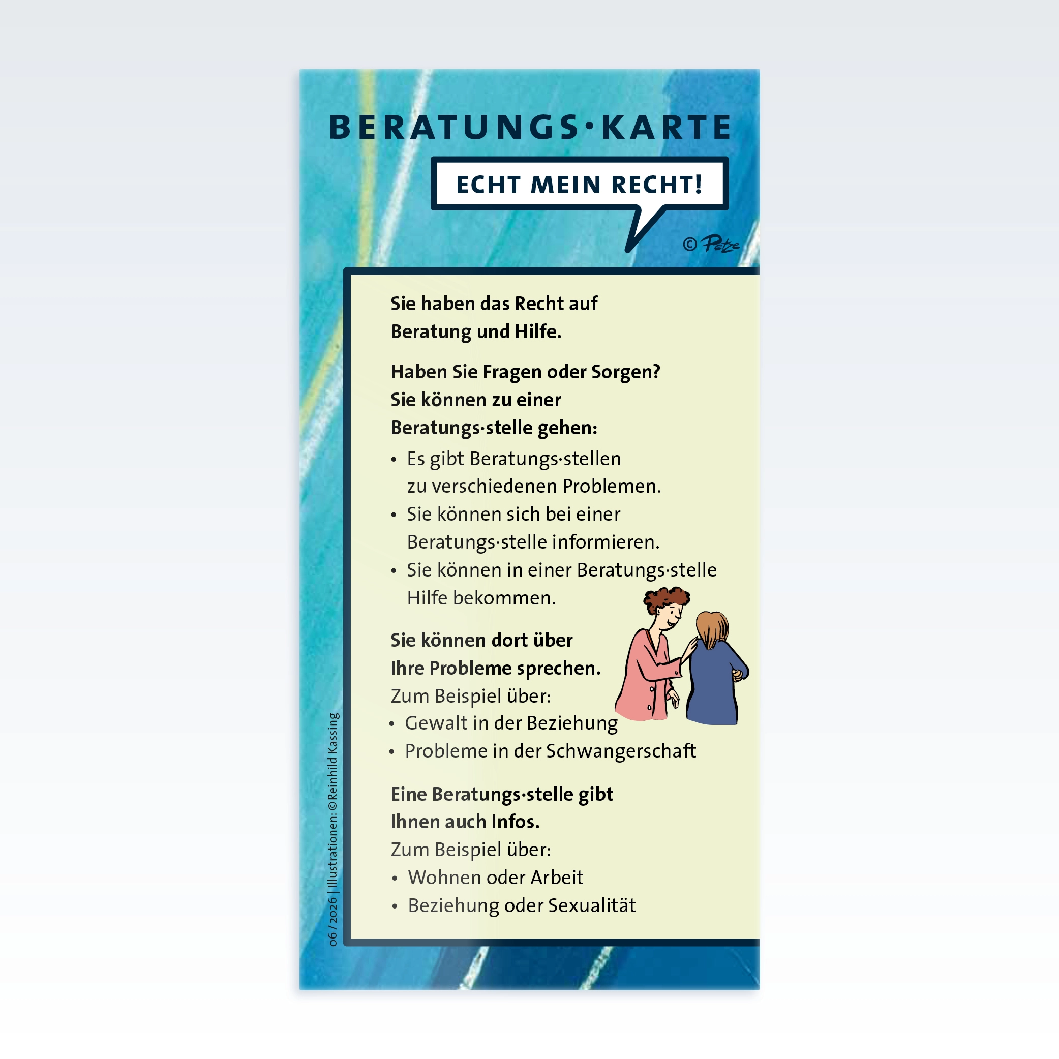 ECHT MEIN RECHT! Beratungs-Karte - Hilfe holen. In leicht verständlicher Sprache PDF
