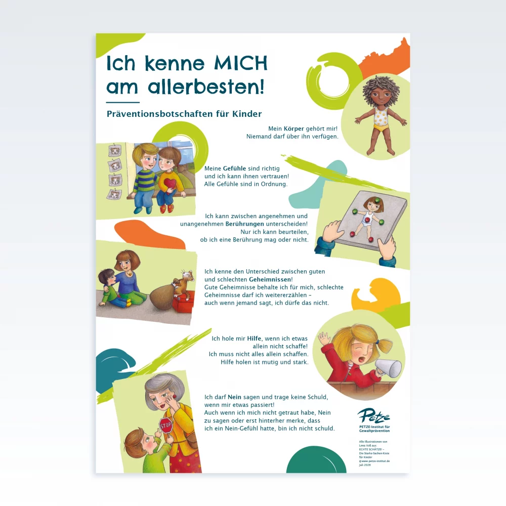 Ich kenne MICH am allerbesten! – Plakat mit Präventionsbotschaften PDF DINA2