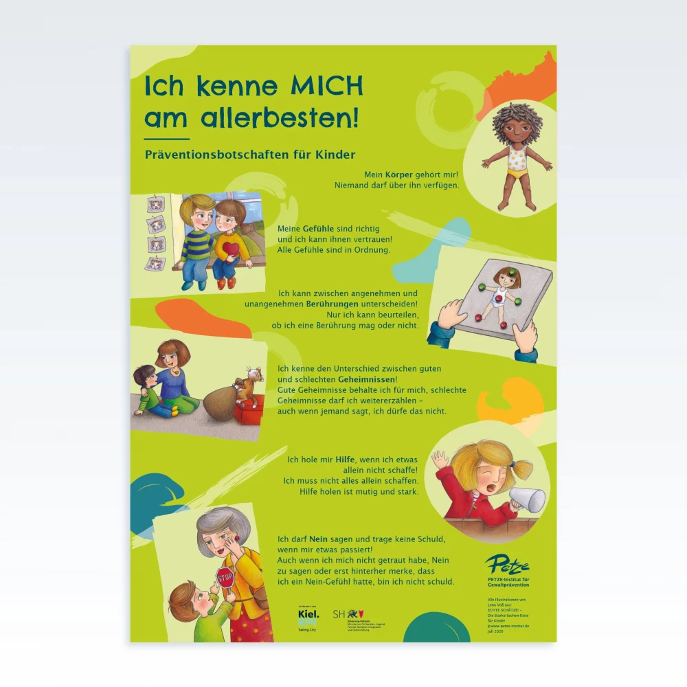 Ich kenne MICH am allerbesten! - Plakat mit Präventionsbotschaften
